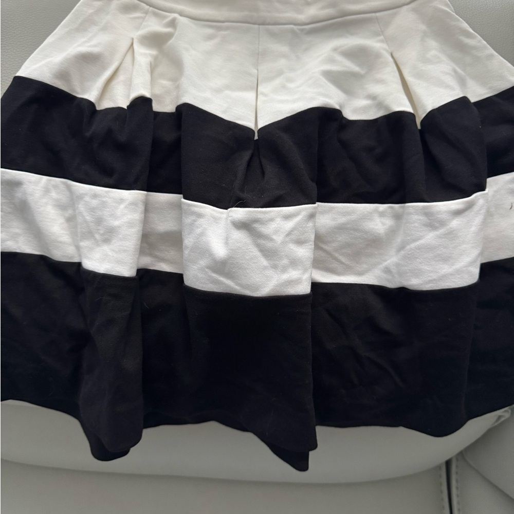 Express Black and White Mini Skirt